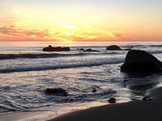 Fototapeta premium sunset on beach
