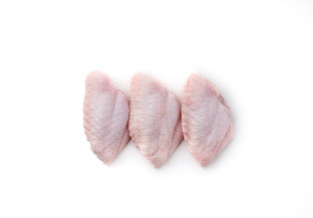 wing chicken in box on isolated white background © chachamp