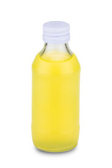 Orange juice bottle isolate