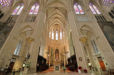 Fototapeta na wymiar Saint Clotilde basilica church Paris France