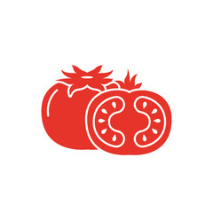 Isolated tomato vegetable vector design