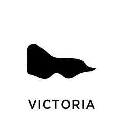 Victoria map vector design template