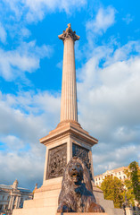 Trafalgar Square with the Nelson's Column - London, United Kingdom