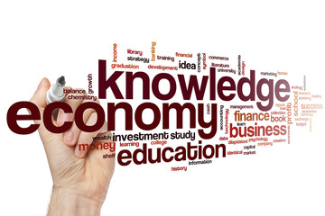 Knowledge economy word cloud