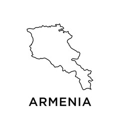 Armenia map vector design template