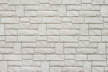 Chaotic bricks white wall background
