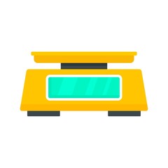 Lab scales icon. Flat illustration of lab scales vector icon for web design