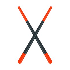 Chopsticks icon. Flat illustration of chopsticks vector icon for web design