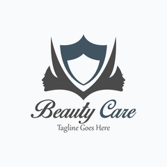 Beauty care logo design template. Vector illustration