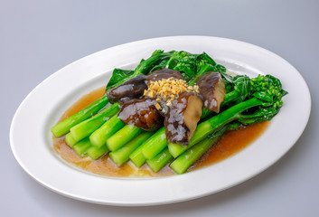 Chinese kale fried in oyster sauce