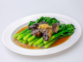 Chinese kale fried in oyster sauce