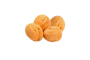 walnuts isolated on white background