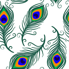  Peacock Feathers Seamless Pattern Background Abstract Autumn Surface Pattern, Abstract Repeat Pattern for Home Decor, Textile Design, Fabric Printing, Stationary, Packaging, Wall paper or Wrapping Pa