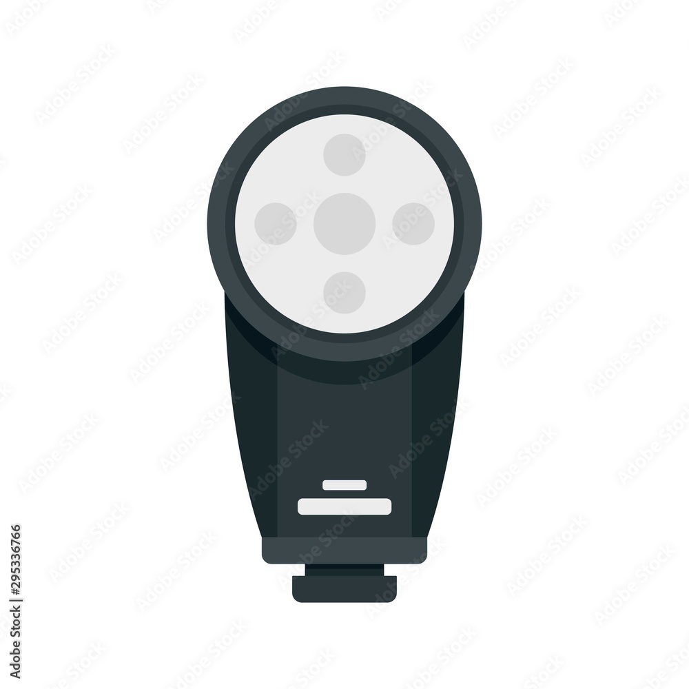 Wall mural camera led flash icon. flat illustration of camera led flash vector icon for web design