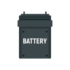 Camera battery icon. Flat illustration of camera battery vector icon for web design