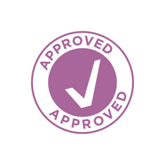 Approved Banner, Seal and Badge Vector Template