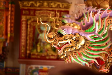 Dragon Statue at Chinese temple–