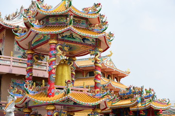 Obraz premium Dragon Statue at Chinese temple