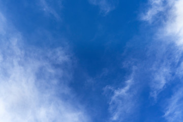 Blue sky with cloud in the morning.