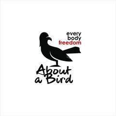 illustration of bird to symbolize freedom for print design inspiration