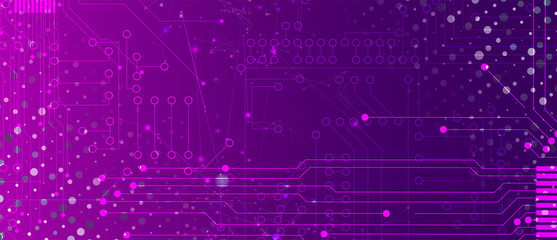 Abstract circuit board futuristic technology processing background