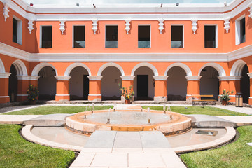 European style courtyard in Guatemala 