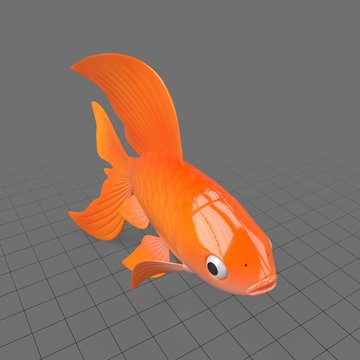 Stylized goldfish