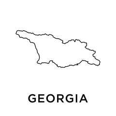 Georgia map vector design template