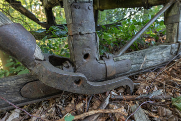 Holzfäller alter Lastenschlitten 