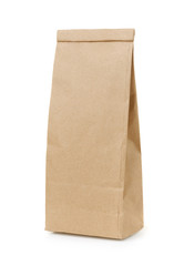 Blank brown craft paper bag