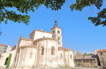 Fototapeta na wymiar San Millan church Segovia Spain