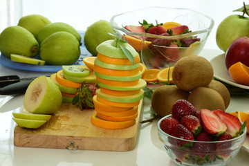 Fresh fruits and vegetables