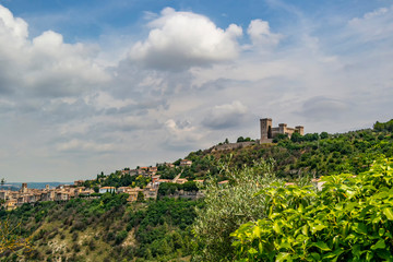 Fototapeta na wymiar View of the city of Narni, province of Terni. Umbria - Italy