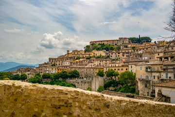 View of the city of Narni, province of Terni. Umbria - Italy