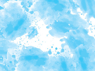 Fototapeta na wymiar Watercolor blue abstract background. Brush paint watercolor abstract background. Hand painted watercolor background.