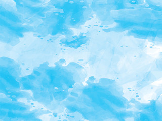 Watercolor blue abstract background.