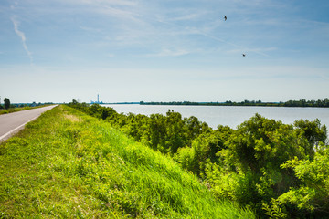 The river Po in Italy