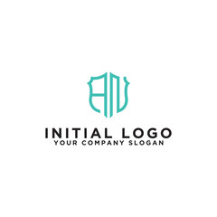 logo design for companies, Inspiration from the initial letters AN logo icon. - Vector
