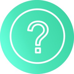 Question Mark Vector Icon With White Background