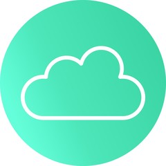 Cloud Vector Icon With White Background