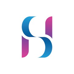 letter h s logo