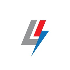 letter l electric logo