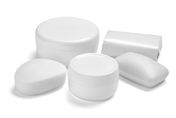  white cream container jar beauty moisturizer tube soap