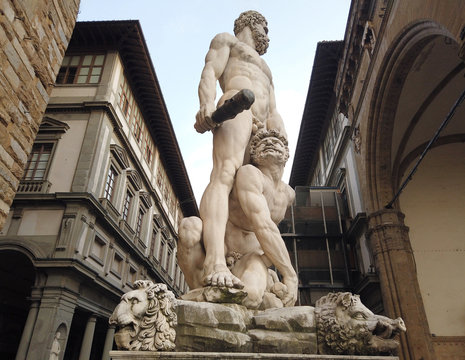 Hercules and Cacus by Baccio Bandinelli, Piazza della Signoria, Florence