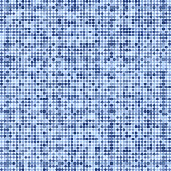Abstract mosaic background with blue dots