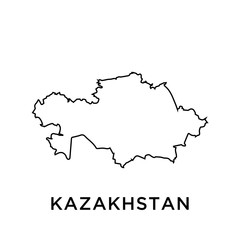KAZAKHSTAN map vector design template