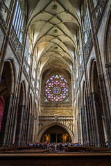Fototapeta premium Saint Vitus Cathedral Prague in Czech Republic.