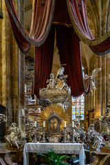 Saint Vitus Cathedral Prague in Czech Republic.