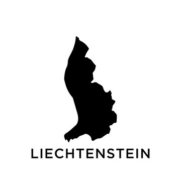 Liechtenstein map vector design template