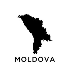 Moldova map vector design template